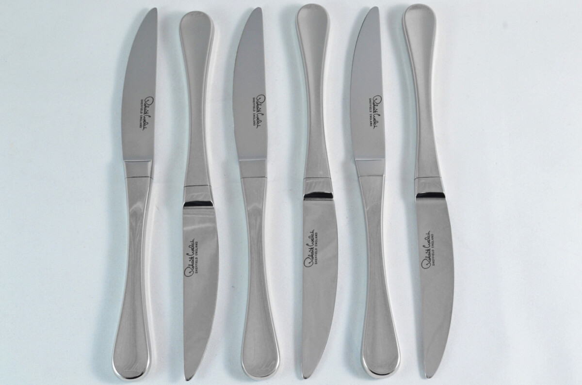 Robert Welch Stainless Steel 18/10 Set of Six Plain Edge Steak Knives Mirror Polished - Image 5