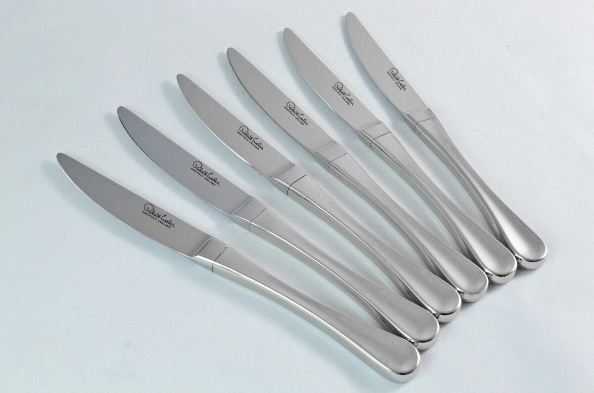 Robert Welch Stainless Steel 18/10 Set of Six Plain Edge Steak Knives Mirror Polished - Image 2
