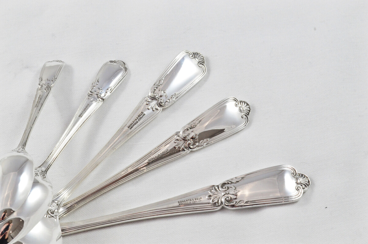 Antique Harrods Canteen of Cutlery By Roberts & Belk Sheffield - Silver Plated - Louis XIV Pattern - 132 Pieces - Image 9
