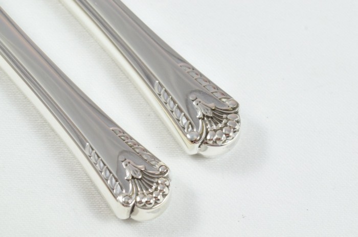 1972 Sterling Silver Royal Prince Pattern Sheffield 6 Dinner & 6 Dessert Knives Robert Pringle - Image 4