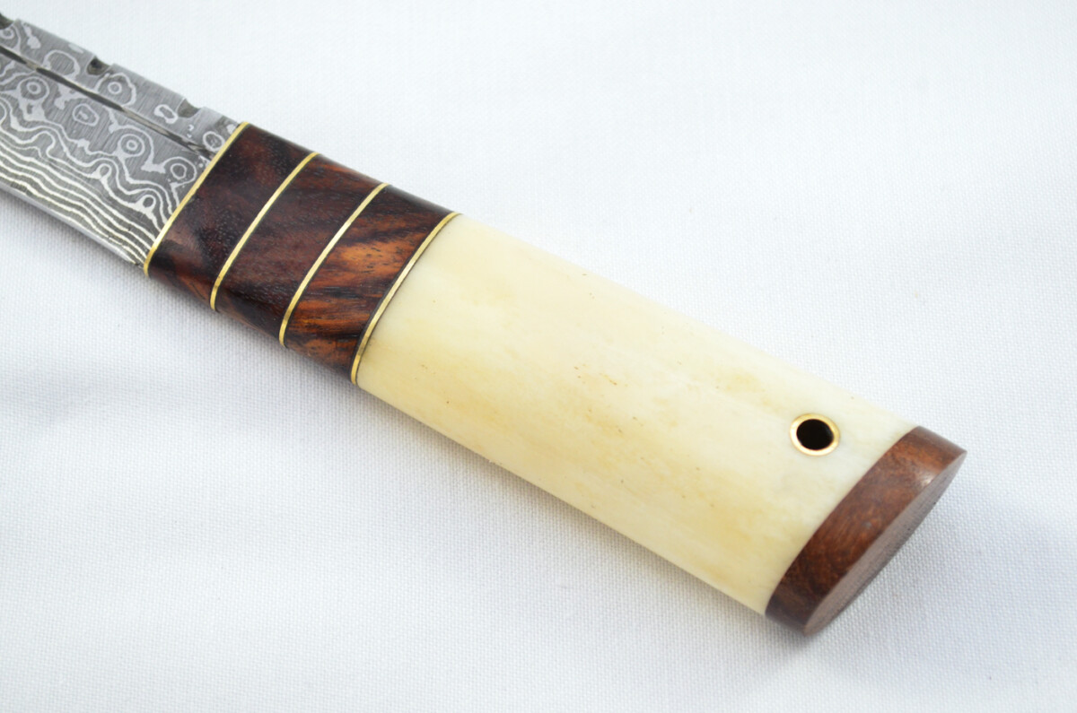 New Fantastic Genuine Laminate Handle Sgian Dubh Bottle Opener Damascus Steel Made in Sheffield England - Image 4