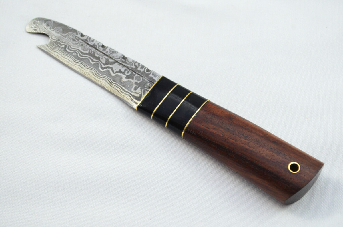 New Fantastic Genuine Laminate Handle Sgian Dubh Bottle Opener Damascus Steel Made in Sheffield England - Image 2