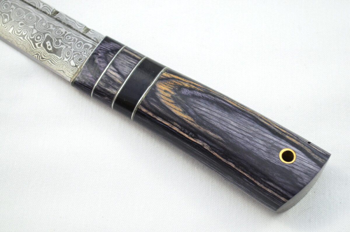 New Fantastic Genuine Laminate Handle Sgian Dubh Bottle Opener Damascus Steel Made in Sheffield England - Image 4