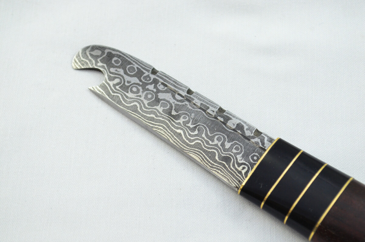 New Fantastic Genuine Laminate Handle Sgian Dubh Bottle Opener Damascus Steel Made in Sheffield England - Image 3
