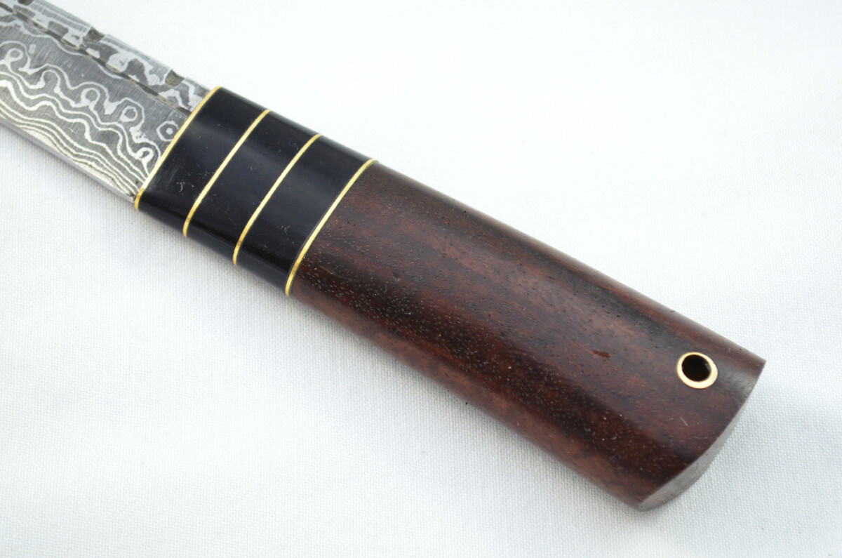 New Fantastic Genuine Laminate Handle Sgian Dubh Bottle Opener Damascus Steel Made in Sheffield England - Image 4