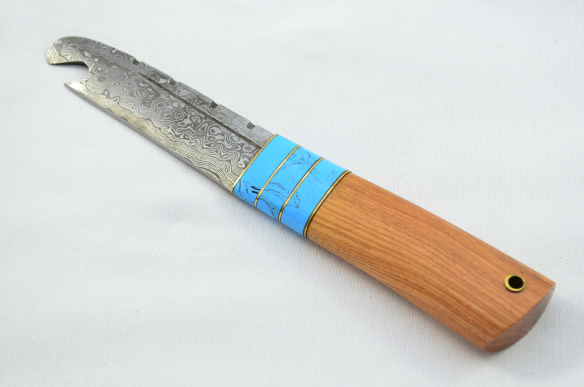 New Fantastic Genuine Laminate Handle Sgian Dubh Bottle Opener Damascus Steel Made in Sheffield England - Image 5