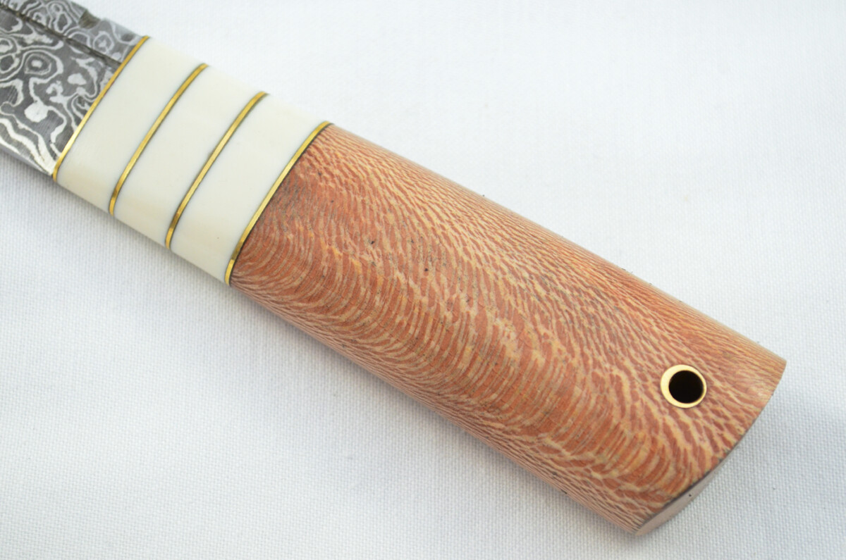 New Fantastic Genuine Laminate Handle Sgian Dubh Bottle Opener Damascus Steel Made in Sheffield England - Image 2