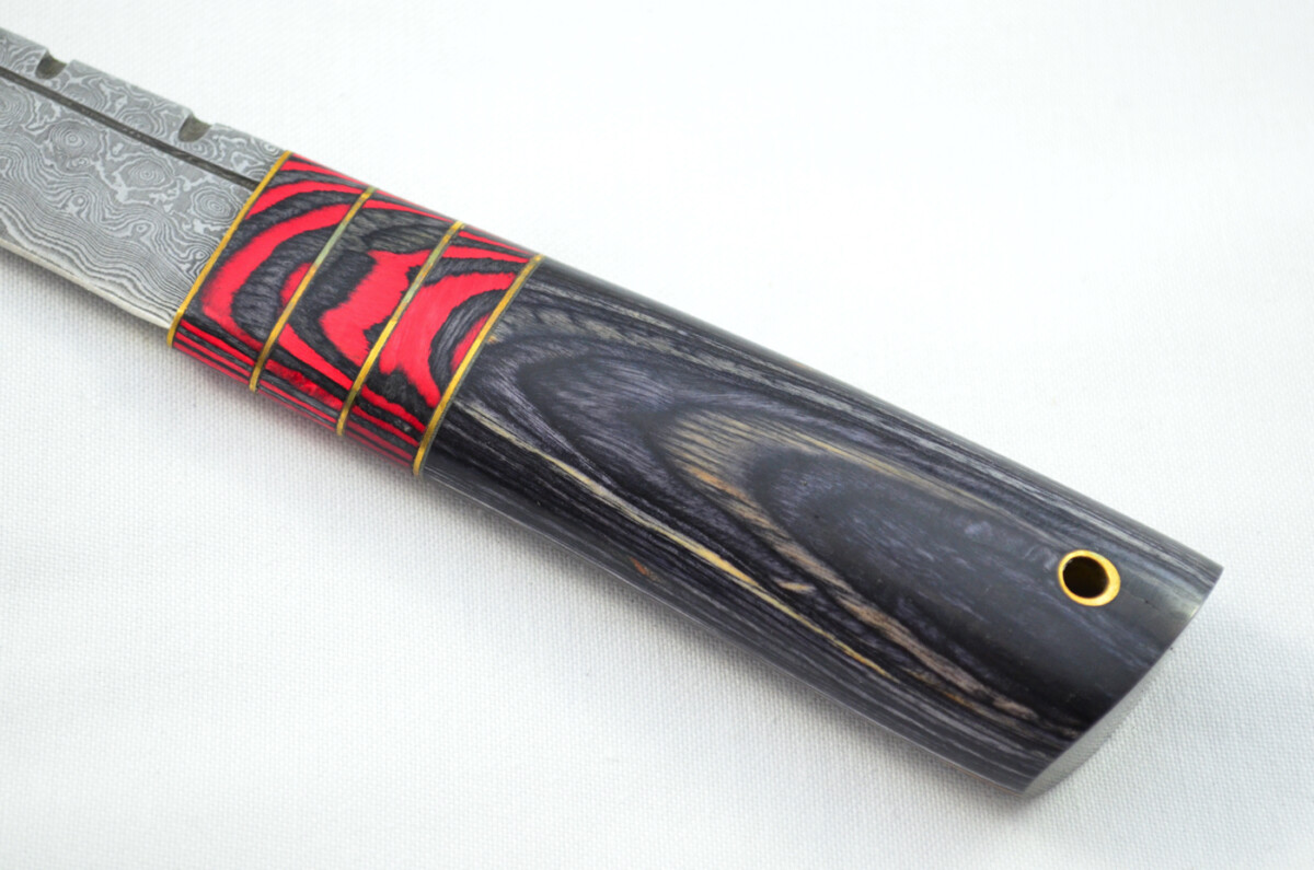 New Fantastic Genuine Laminate Handle Sgian Dubh Bottle Opener Damascus Steel Made in Sheffield England - Image 5