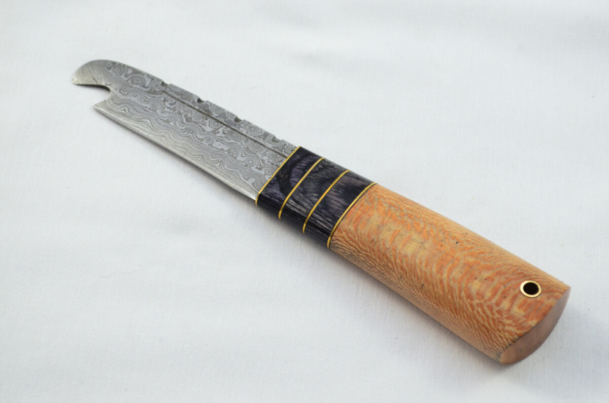 New Fantastic Genuine Laminate Handle Sgian Dubh Bottle Opener Damascus Steel Made in Sheffield England - Image 2