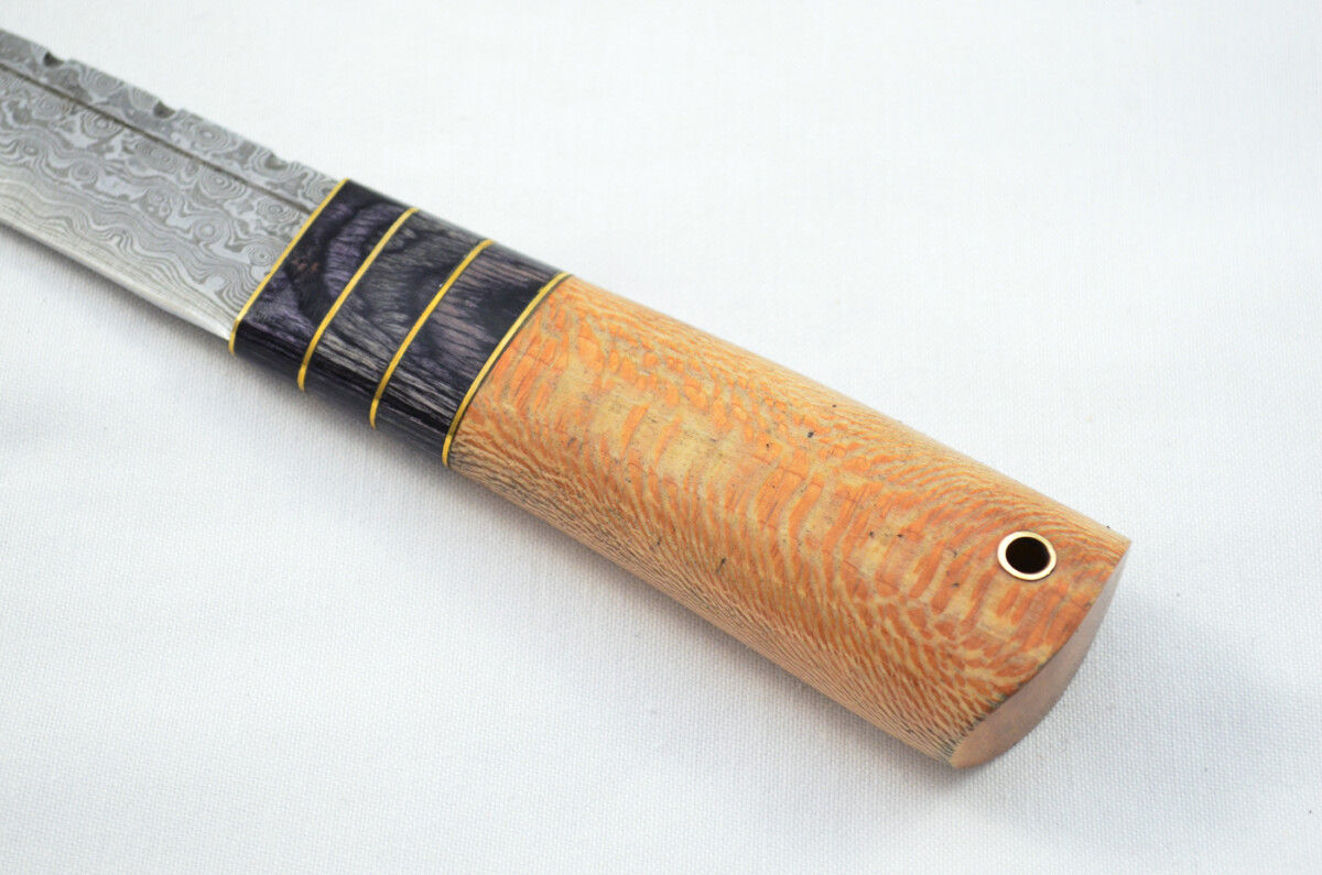New Fantastic Genuine Laminate Handle Sgian Dubh Bottle Opener Damascus Steel Made in Sheffield England - Image 4
