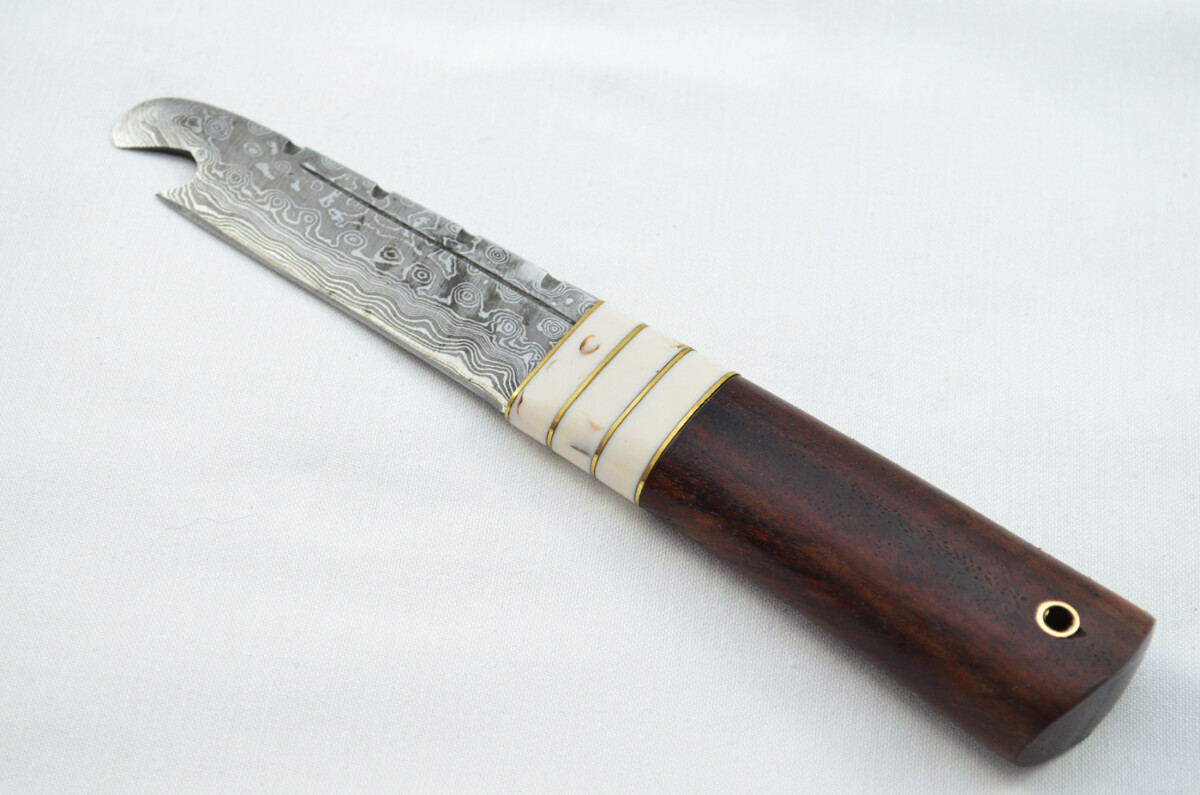 New Fantastic Genuine Laminate Handle Sgian Dubh Bottle Opener Damascus Steel Made in Sheffield England - Image 2