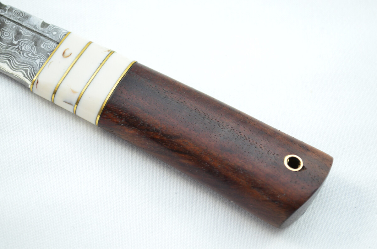 New Fantastic Genuine Laminate Handle Sgian Dubh Bottle Opener Damascus Steel Made in Sheffield England - Image 4