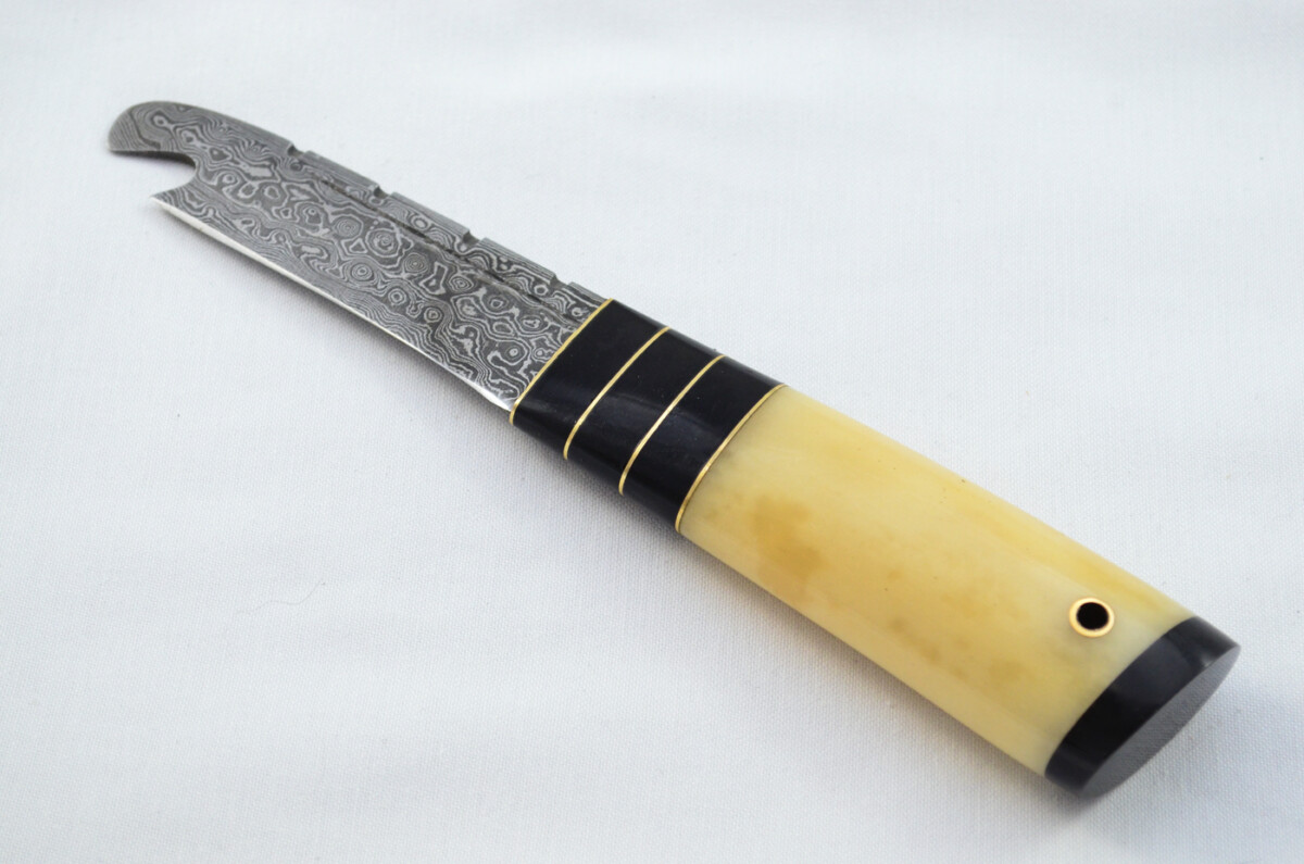 New Fantastic Genuine Laminate Handle Sgian Dubh Bottle Opener Damascus Steel Made in Sheffield England - Image 2