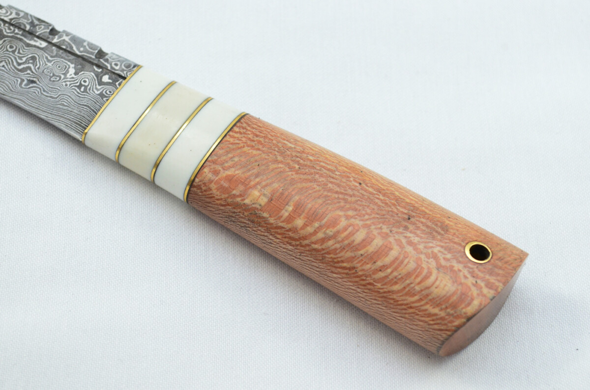 New Fantastic Genuine Laminate Handle Sgian Dubh Bottle Opener Damascus Steel Made in Sheffield England - Image 4