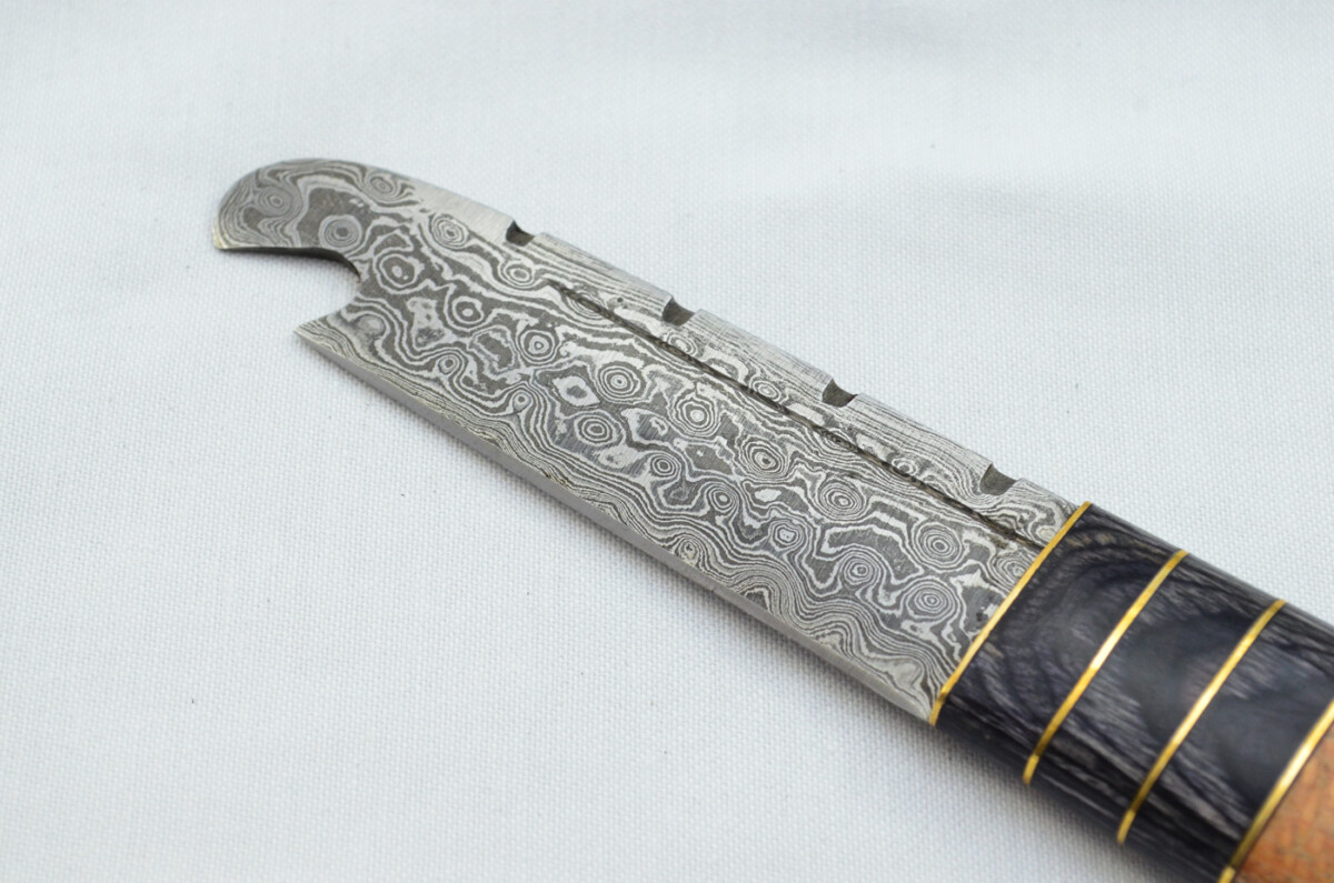 New Fantastic Genuine Laminate Handle Sgian Dubh Bottle Opener Damascus Steel Made in Sheffield England - Image 3