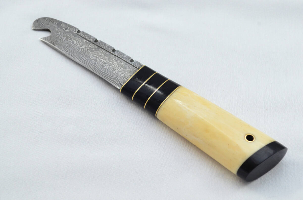 New Fantastic Genuine Laminate Handle Sgian Dubh Bottle Opener Damascus Steel Made in Sheffield England - Image 2
