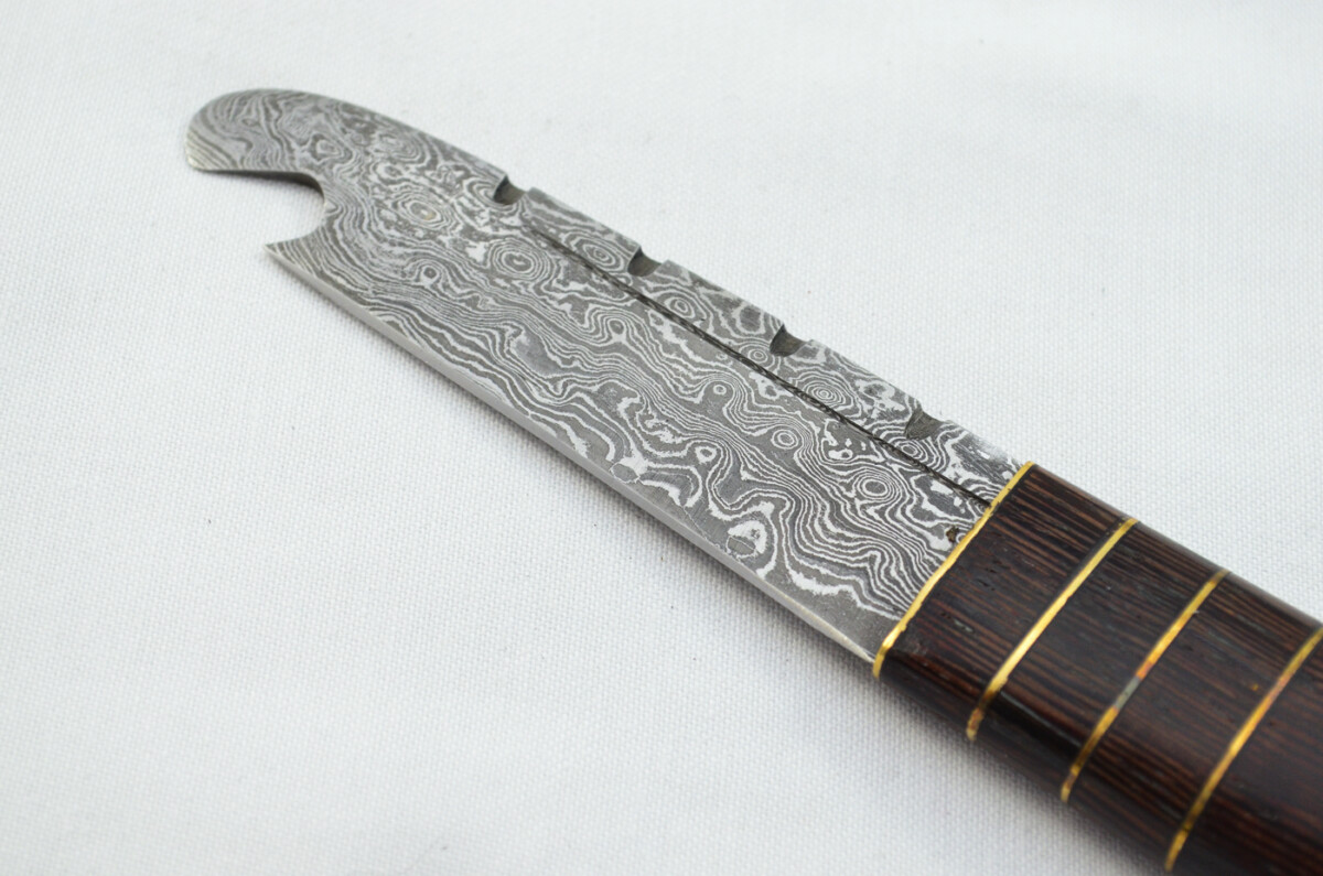 New Fantastic Genuine Laminate Handle Sgian Dubh Bottle Opener Damascus Steel Made in Sheffield England - Image 3