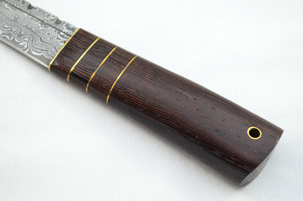 New Fantastic Genuine Laminate Handle Sgian Dubh Bottle Opener Damascus Steel Made in Sheffield England - Image 5