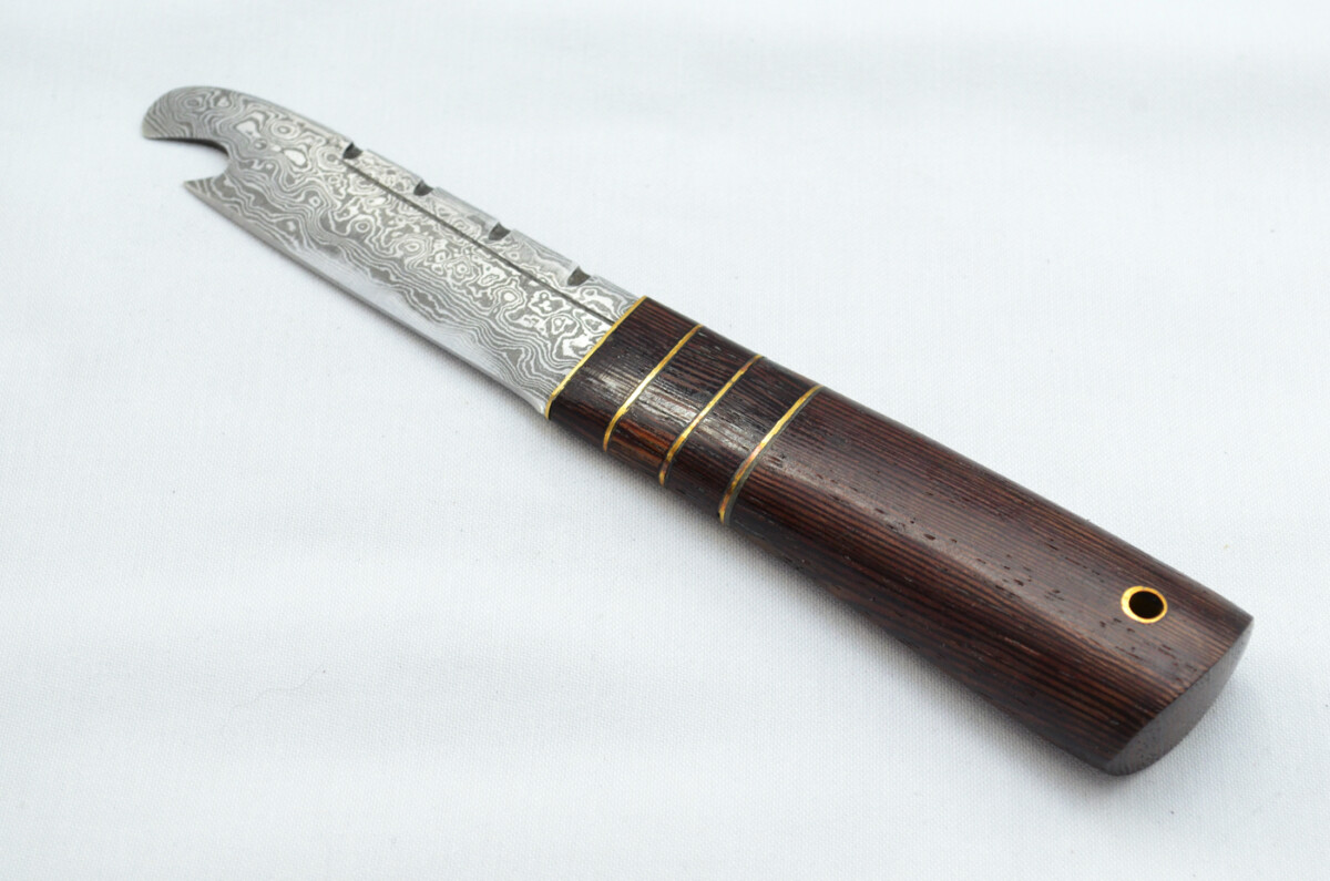 New Fantastic Genuine Laminate Handle Sgian Dubh Bottle Opener Damascus Steel Made in Sheffield England - Image 5