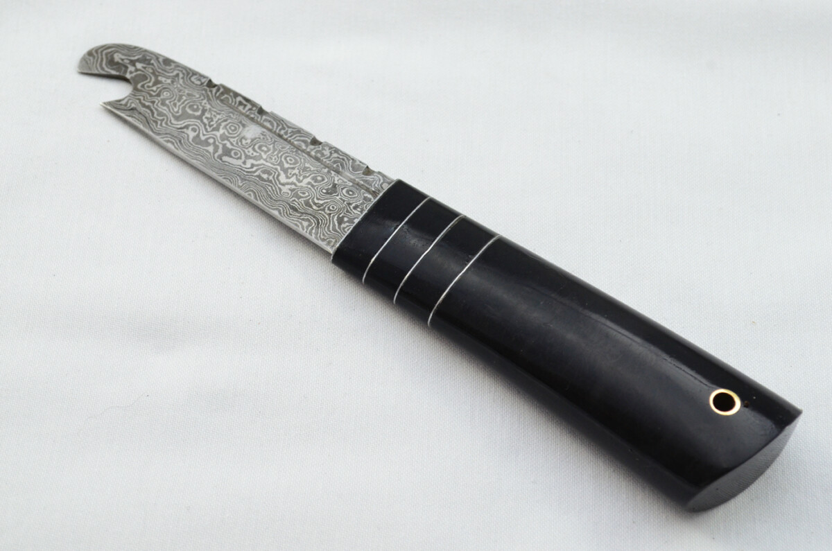 New Fantastic Genuine Laminate Handle Sgian Dubh Bottle Opener Damascus Steel Made in Sheffield England - Image 2