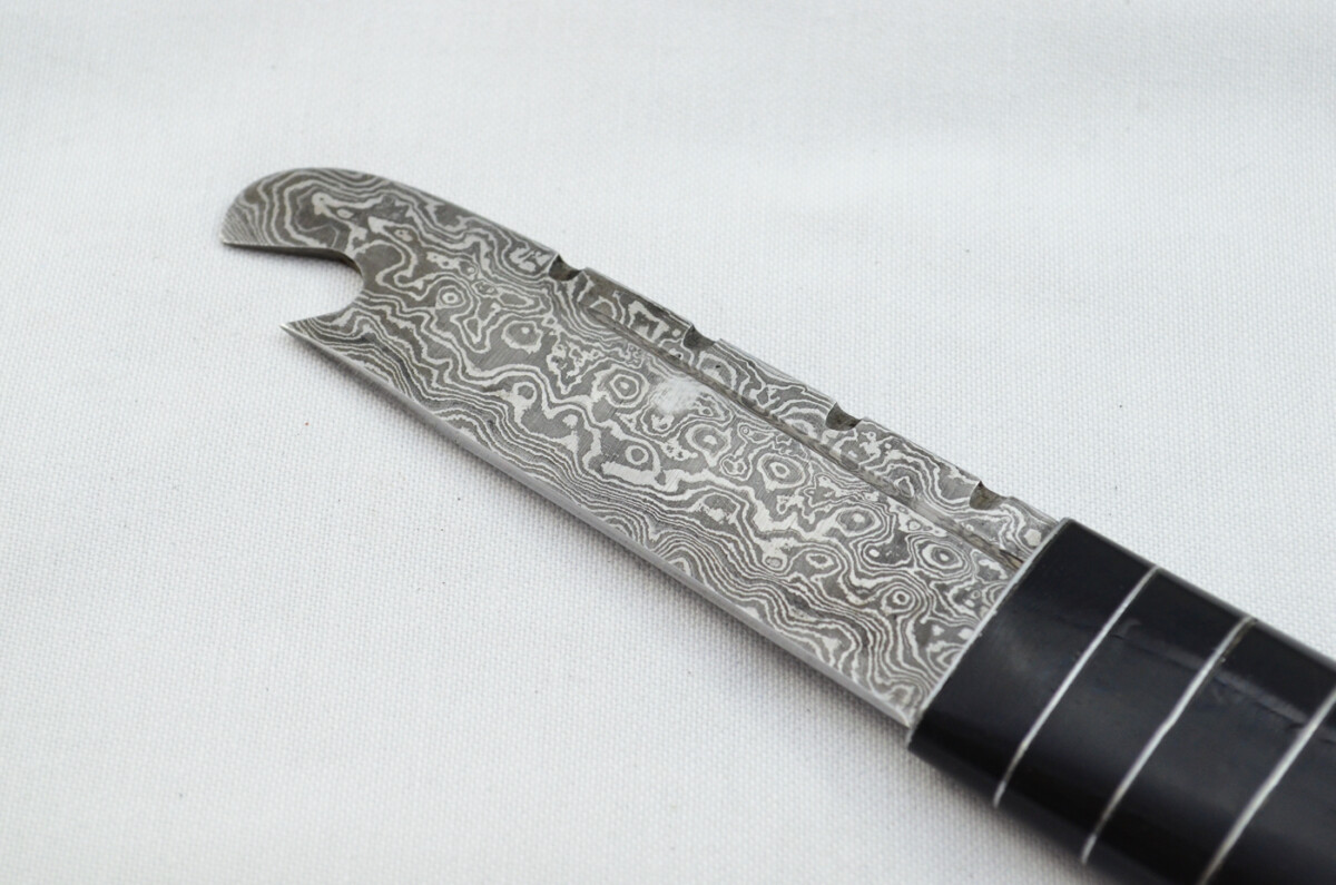 New Fantastic Genuine Laminate Handle Sgian Dubh Bottle Opener Damascus Steel Made in Sheffield England - Image 3