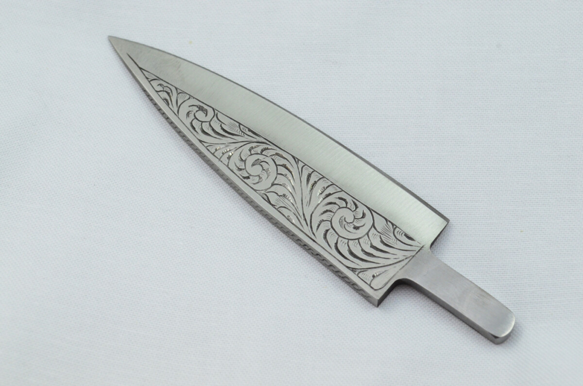 New Fantastic Sgian Dubh Hand Engraved Blank Blade Made in Sheffield England - Image 2