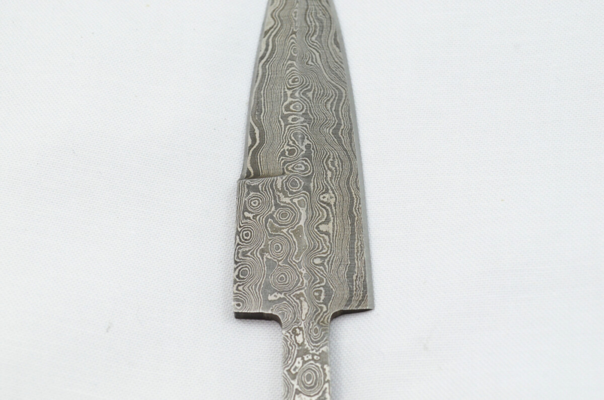 New Fantastic Sgian Dubh Damascus Steel Swaged Edge Blank Blade Made in Sheffield England - Image 3