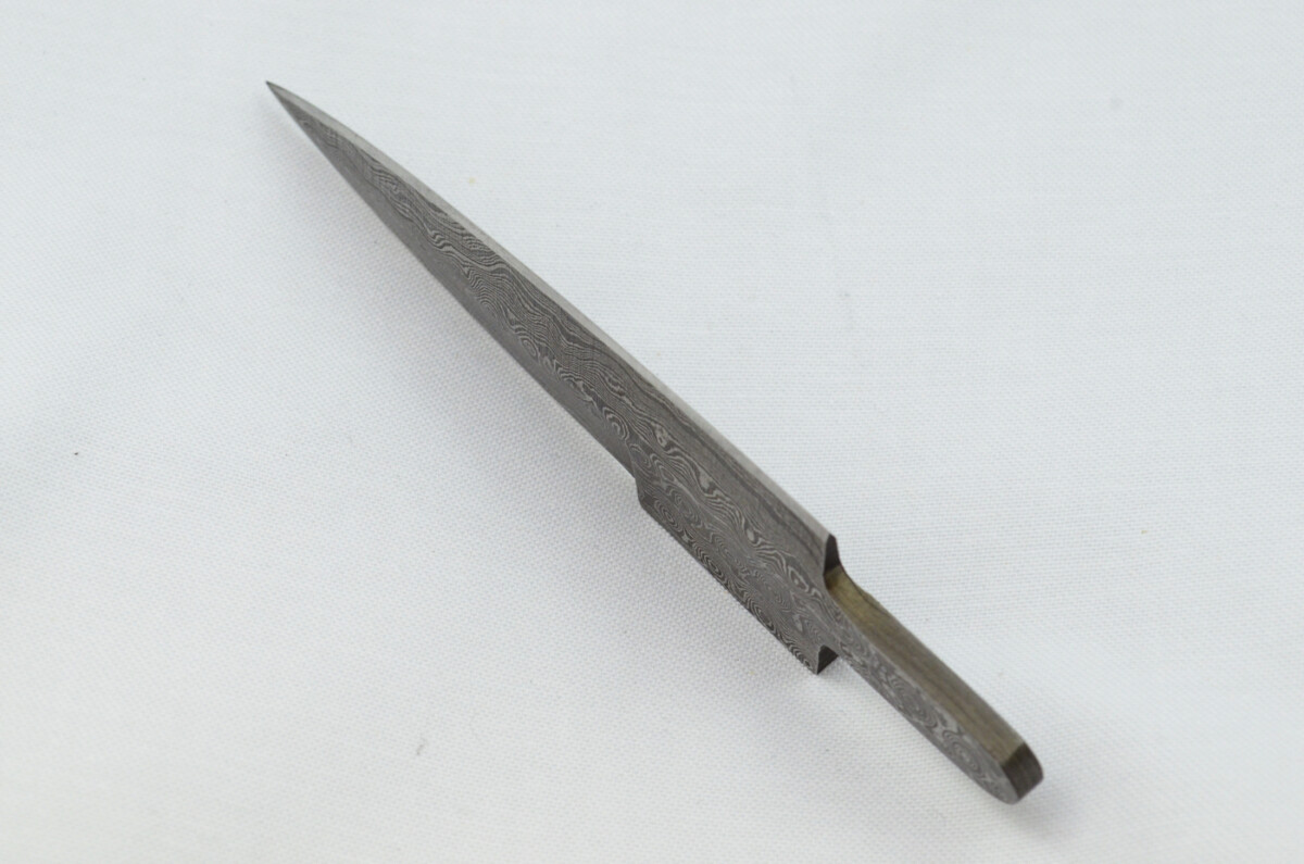 New Fantastic Sgian Dubh Damascus Steel Swaged Edge Blank Blade Made in Sheffield England - Image 4
