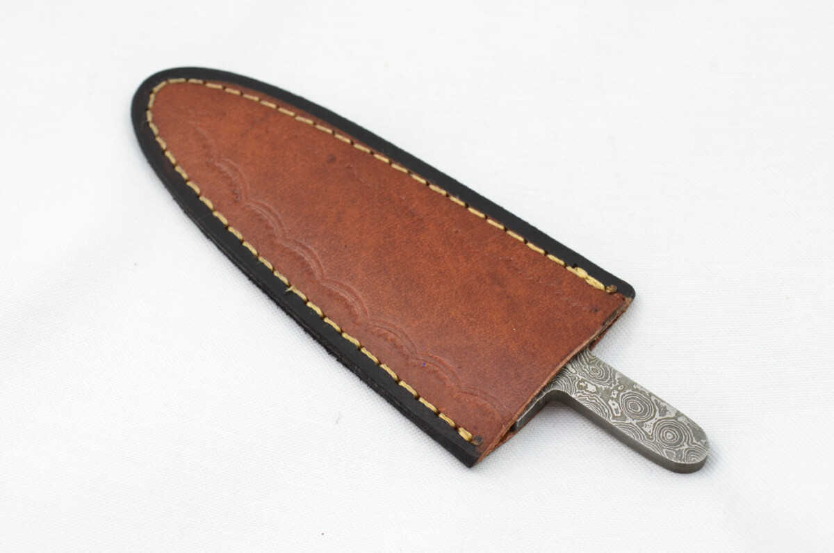 New Fantastic Sgian Dubh Damascus Steel Swaged Edge Blank Blade Made in Sheffield England - Image 5