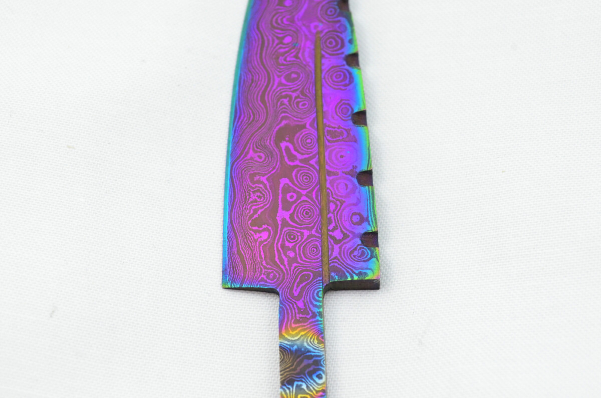 New Fantastic Heat Treated Sgian Dubh Damascus Steel Blank Blade Made in Sheffield England - Image 3