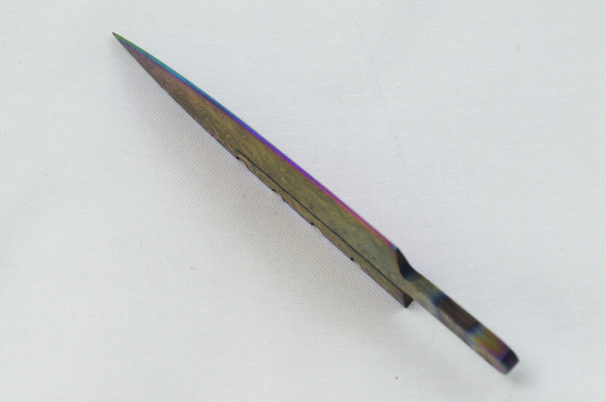 New Fantastic Heat Treated Sgian Dubh Damascus Steel Blank Blade Made in Sheffield England - Image 4