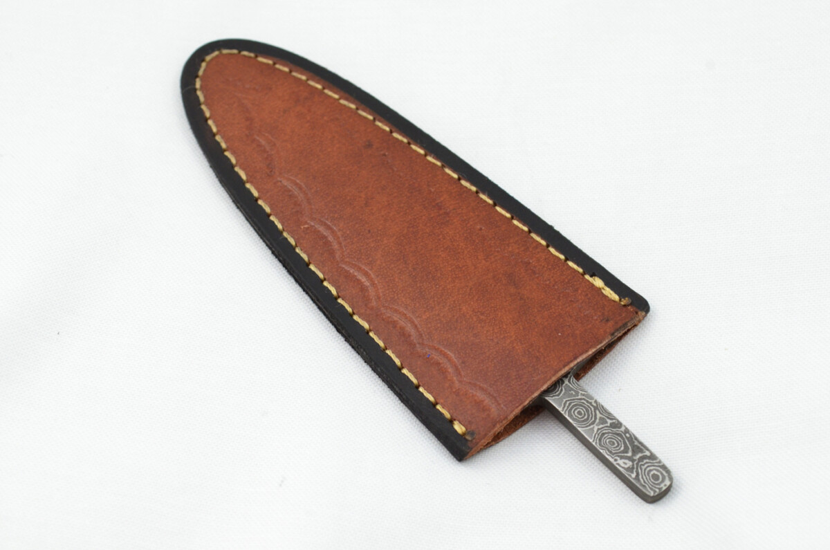 New Fantastic Sgian Dubh Damascus Steel Double Edge Blank Blade Made in Sheffield England - Image 5