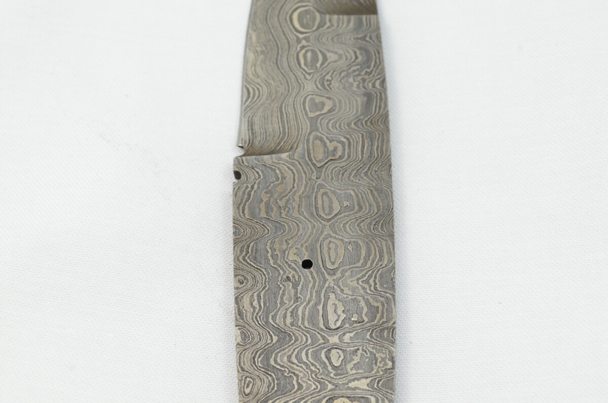New Fantastic Sgian Dubh Damascus Steel Swaged Edge Scale Tang Blank Blade Made in Sheffield England - Image 4