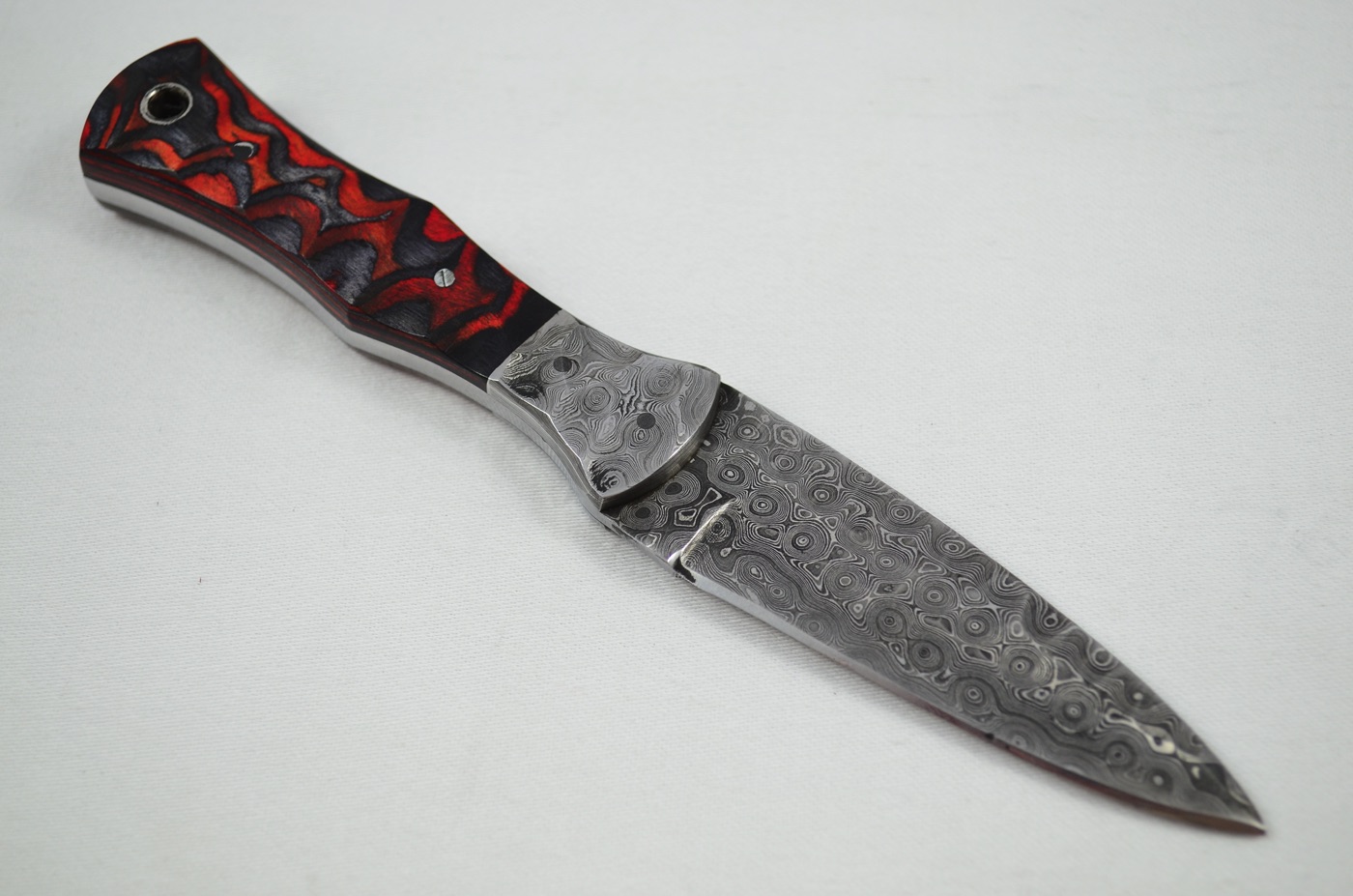 2026 Collection - Damascus Blade Laminate Wood & Handled Scottish Knife Sgian Dubh Dirk Leather Sheath Limited Edition 1 of 20 - Image 4