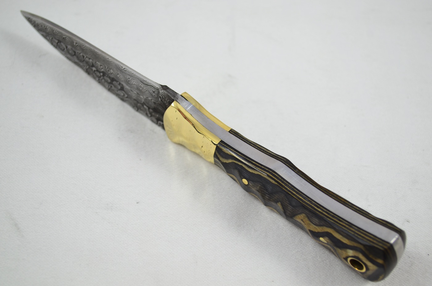 2026 Collection - Damascus Blade Laminate Wood & Handled Scottish Knife Sgian Dubh Dirk Leather Sheath Limited Edition 1 of 20 - Image 3