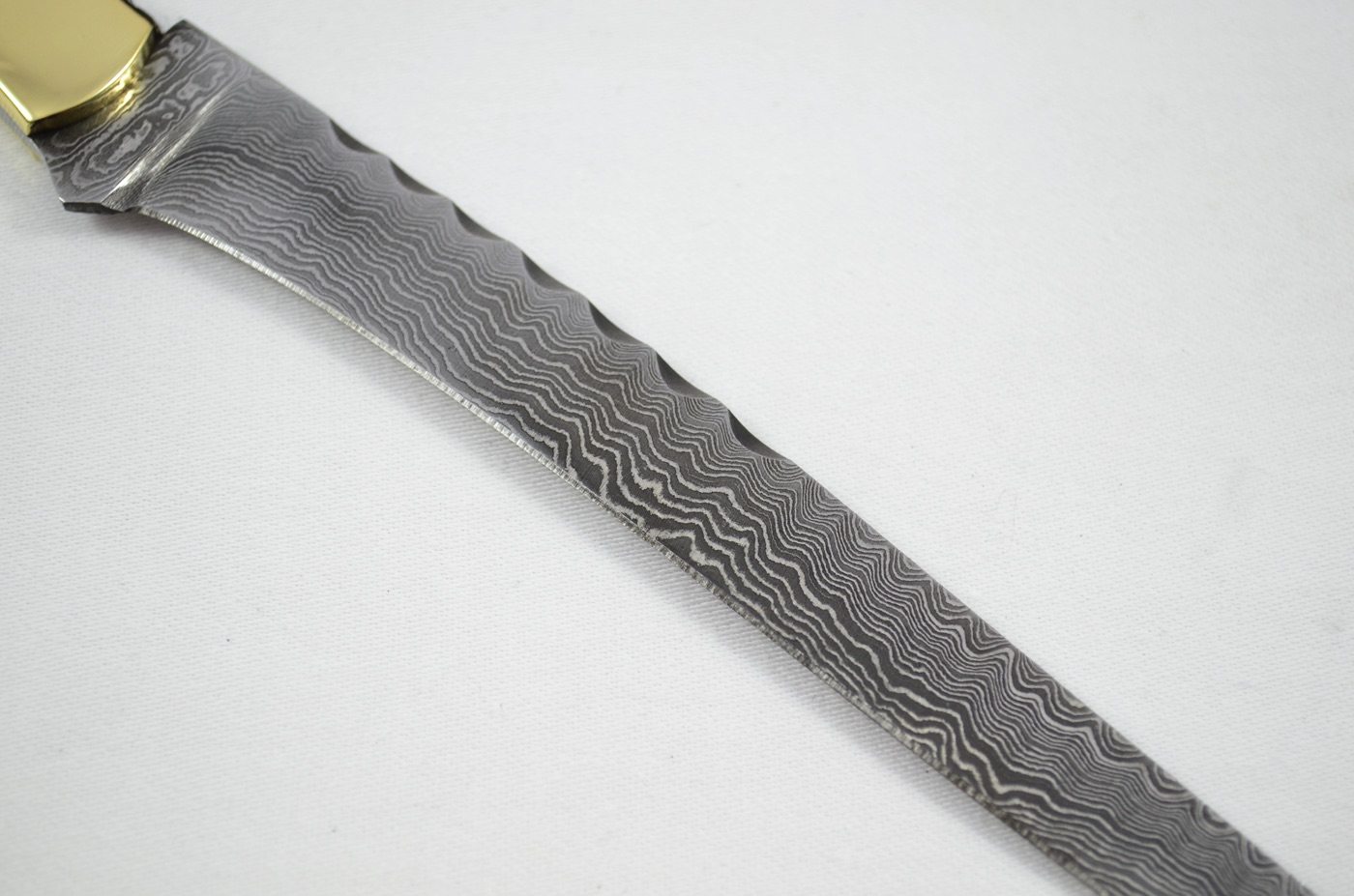 2026 Collection - Damascus Blade Ham Knife Camel Bone Brass Bolsters Limited Edition 1 of 20 - Image 4