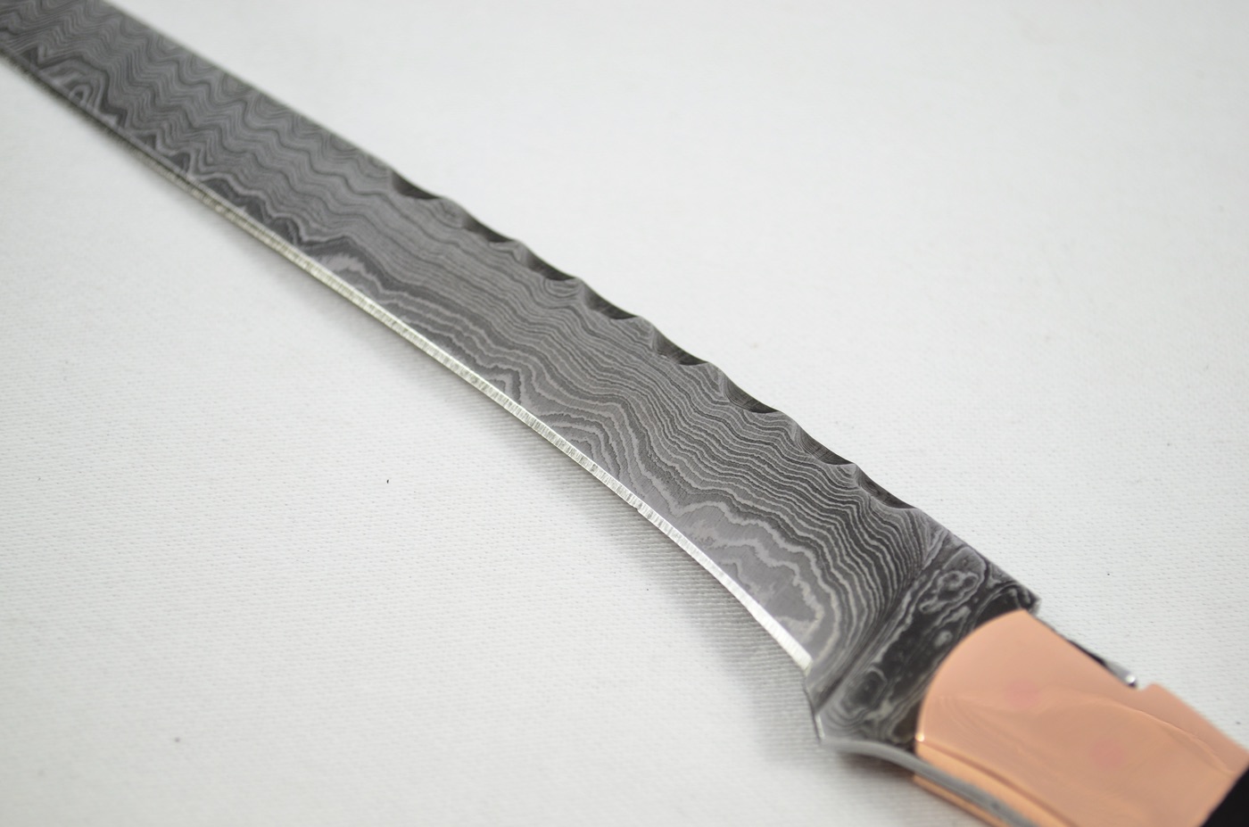 2026 Collection - Damascus Blade Ham Knife Water Buffalo Copper Bolsters Limited Edition 1 of 20 - Image 4