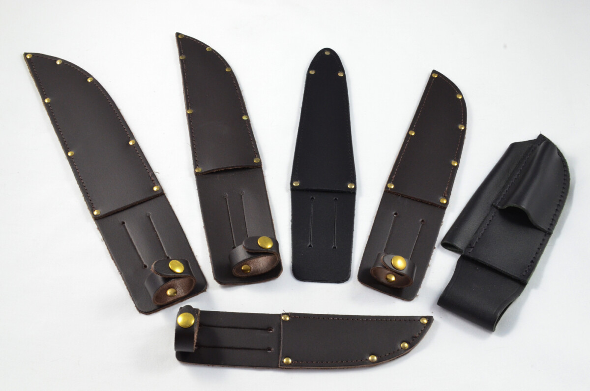 Brand New Bowie / Hunting / Bushcraft Belt Sheath - Brown Leather - SMALL - Made in Sheffield - Image 2