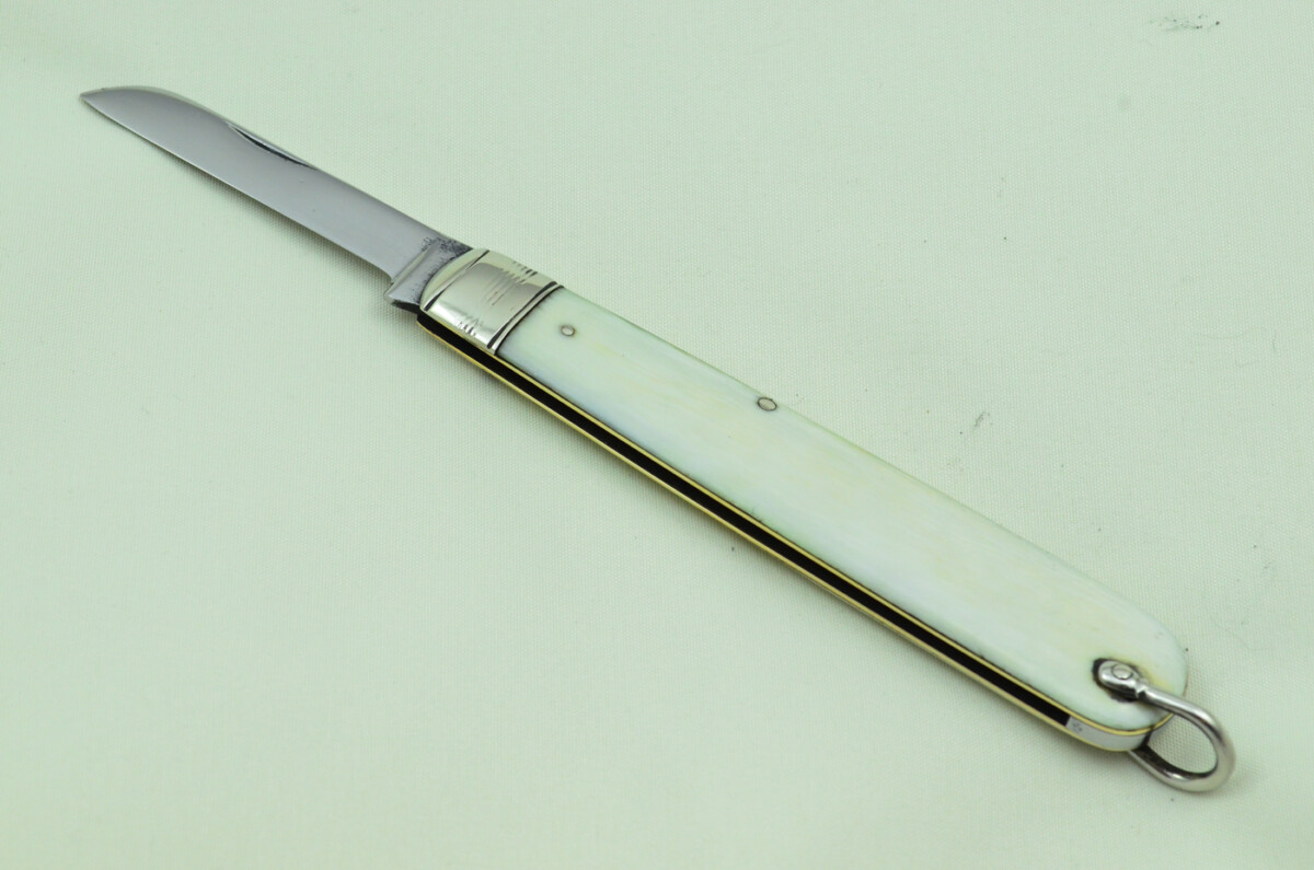 Sheffield Made 1 Blade Imitation Ivory Scaled Pen Knife Maker Unknown C 1900