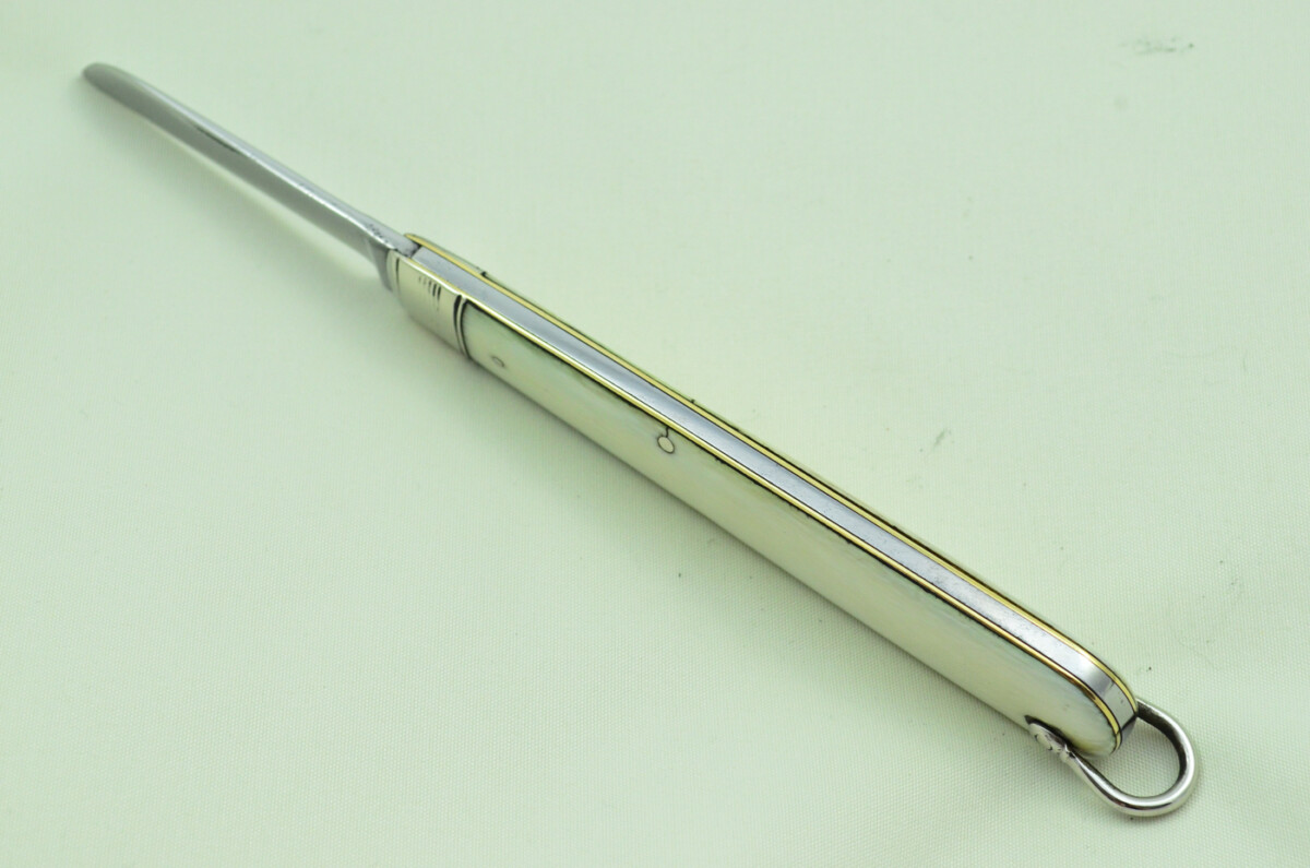 Sheffield Made 1 Blade Imitation Ivory Scaled Pen Knife Maker Unknown C 1900 - Image 4