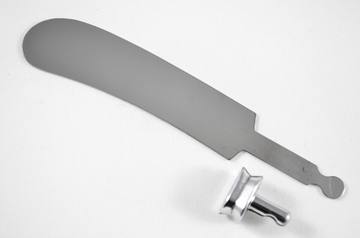 Stamped Sheffield Made Stainless Steel Small Butter Knife Blade with Bolster - Image 2