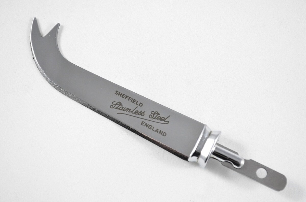 Stamped Sheffield Made Stainless Steel Small Cheese Knife Blade with Bolster