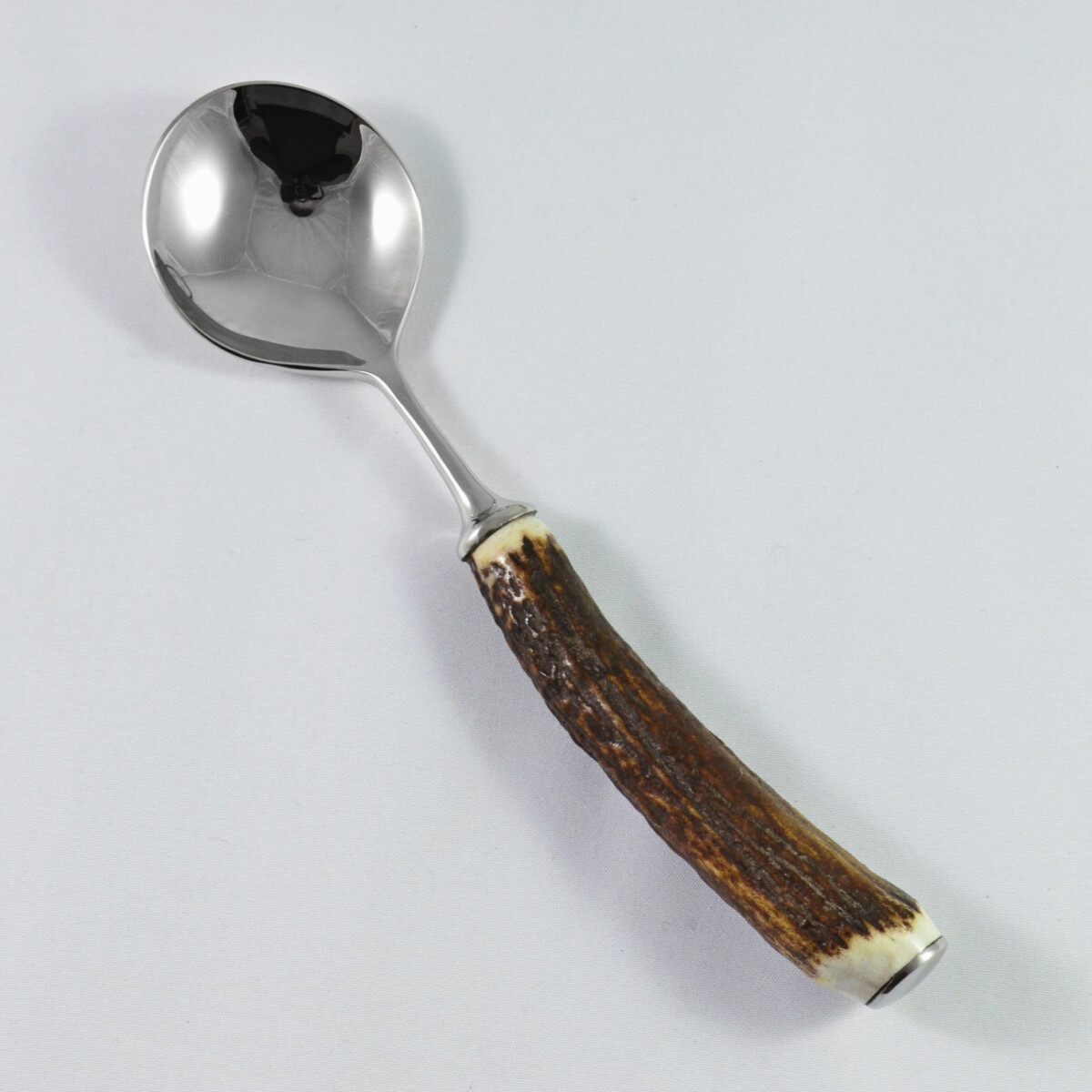 A Genuine Stag Handled Soup Spoon