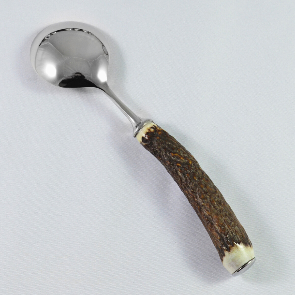 A Genuine Stag Handled Soup Spoon - Image 2