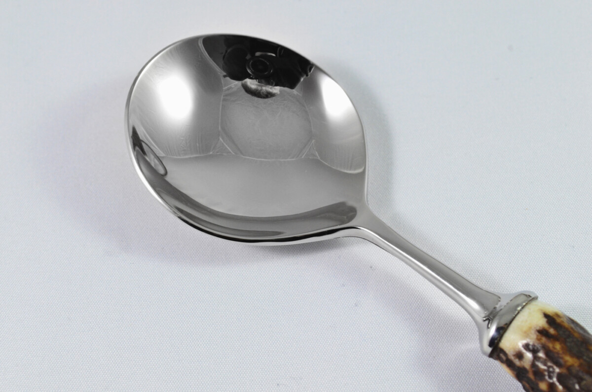 A Genuine Stag Handled Soup Spoon - Image 3
