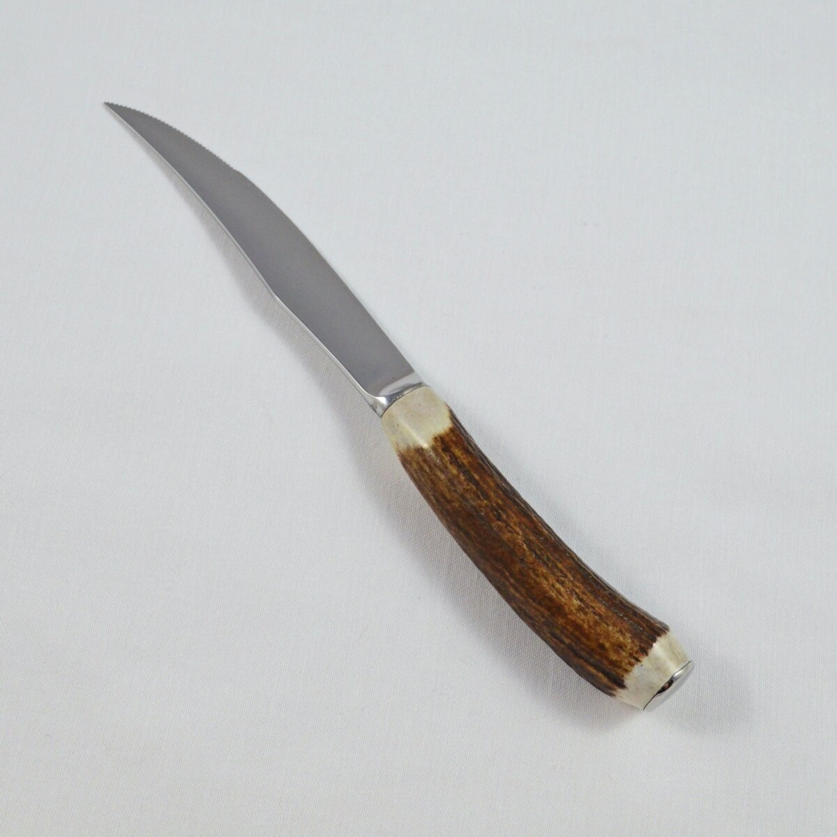 A Genuine Stag Horn Handled Steak Knife Serrated - Image 3