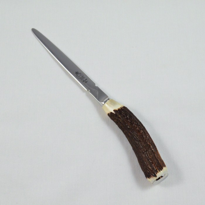 A Genuine Stag Horn Handled Letter Opener Gift Boxed 4 1/2" Blade
