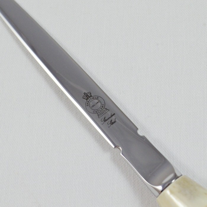 A Genuine Stag Horn Handled Letter Opener Gift Boxed 4 1/2" Blade - Image 3