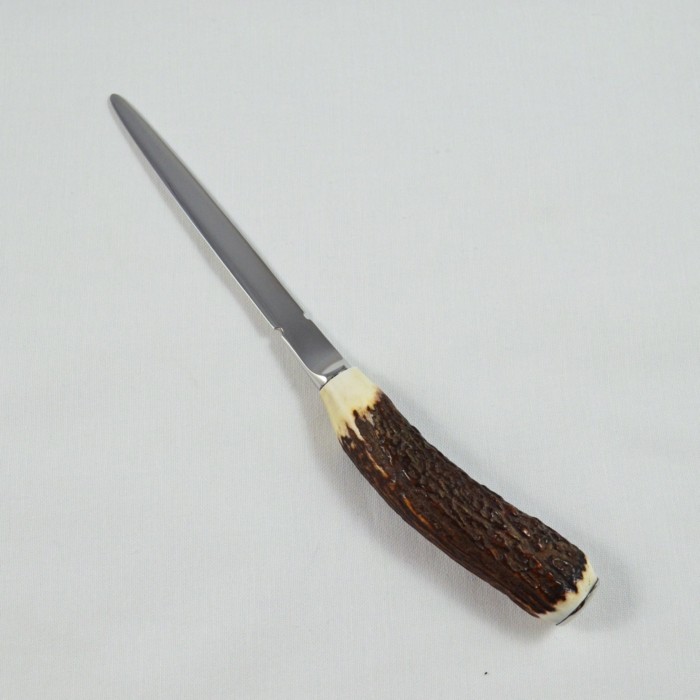 A Genuine Stag Horn Handled Letter Opener Gift Boxed 4 1/2" Blade - Image 4