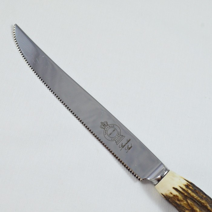 A Genuine Stag Horn Handled Cake Knife Gift Boxed - Image 2